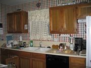 Kitchen walls decorated in faux paint finish Roman Illusion Champagne